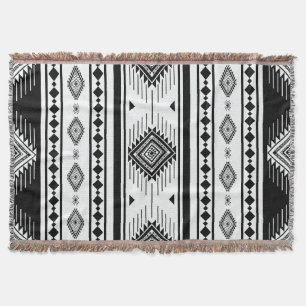 Southwestern Tribal Geometric Woven Boho Rug Decke