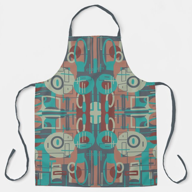 Southwestern Tribal Geometrie Abstrakte Formen Schürze (Vorderseite)