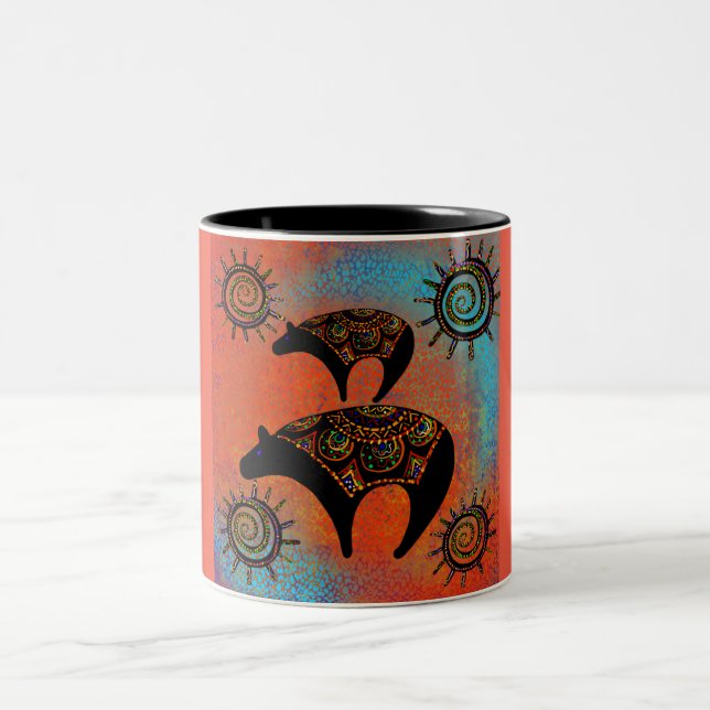 SOUTHWESTLICHER BÄRKT ZWEIFARBIGE TASSE (Mittel)
