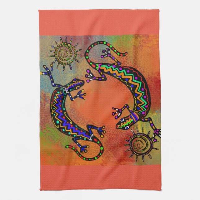 SOUTHWESTLIZARD ART GESCHIRRTUCH (Vertikal)