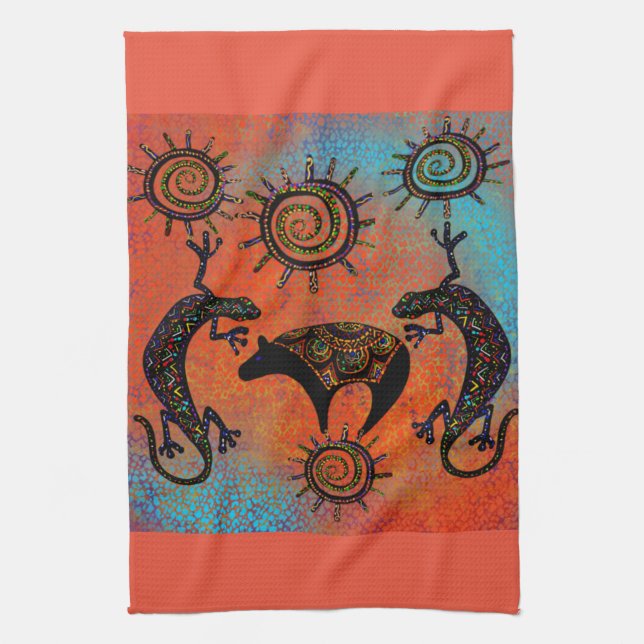SOUTHWESTLIZARD ART GESCHIRRTUCH (Vertikal)