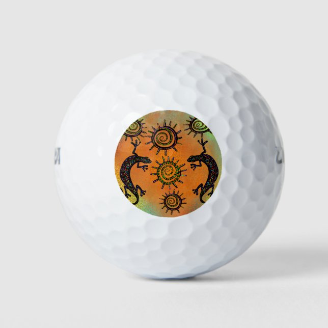 SOUTHWESTLIZARD ART GOLFBALL (Vorderseite)