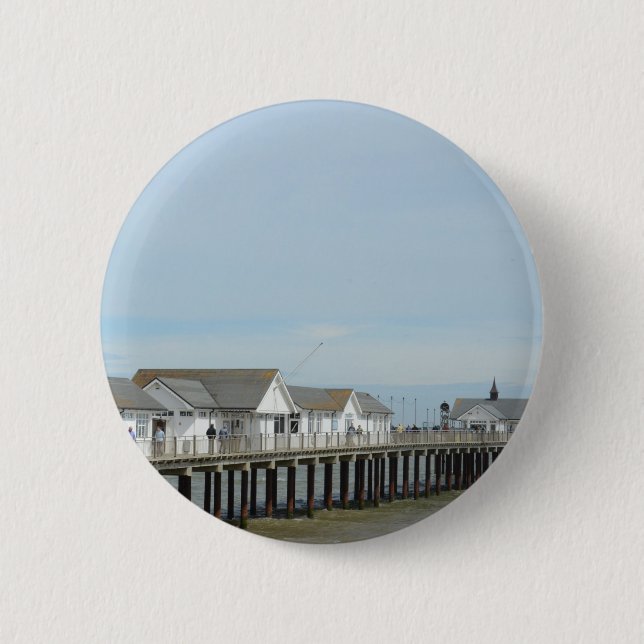 Southwold Pier Suffolk Button (Vorderseite)