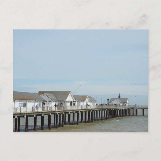 Southwold Pier Suffolk Postkarte (Vorderseite)