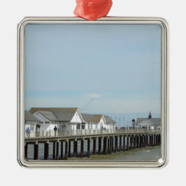 Southwold Pier Suffolk Silbernes Ornament