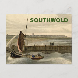 Southwold, Suffolk Vintag Boats & Sea Feiertagspostkarte