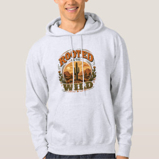 Soutien dans le sweat à capuche rétro Cactus sauva