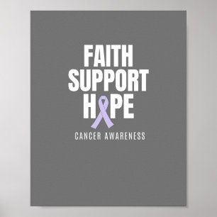 soutien de la foi espoir tous les cancers Affiches
