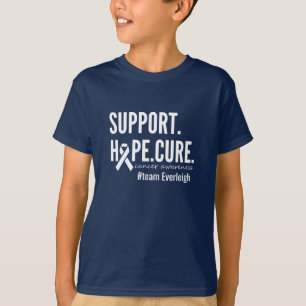 soutien de sensibilisation au cancer T-shirt pour
