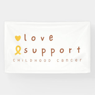 soutien du cancer de l'enfance amour Bannière