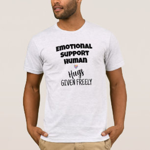Soutien émotionnel Accrocs humains avec T-shirt
