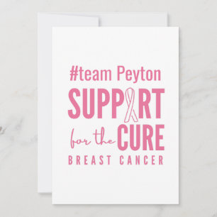 soutien personnalisé du cancer du sein Invitation