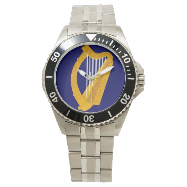Souvenier Irlands, Golden Irish Harp Armbanduhr (Vorderseite)