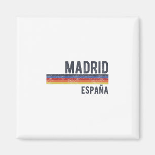 Souvenir aus Madrid Spanien Skyline Männer Frauen Magnet
