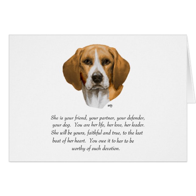 Souvenir Beagle (Devant horizontal)