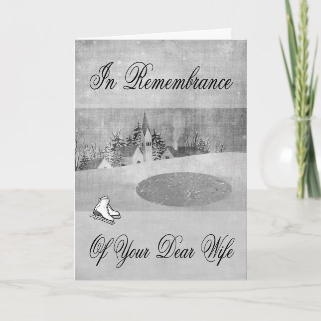 Souvenir de la femme à la carte de voeux de Noël (Devant)