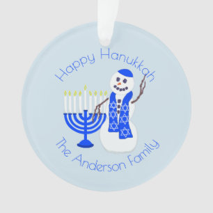 Souvenir de Menorah Chrismukkah de bonhomme de
