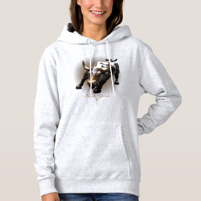 Souvenir de New York Sweat - shirt à capuche Bull  (Devant)