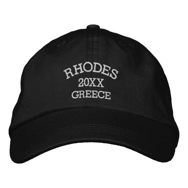 Souvenir de Rhodes Grèce Casquette de baseball bro (Devant)