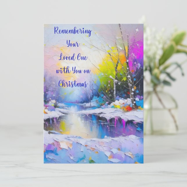 Souvenir de votre carte de Noël aimée (Debout devant)