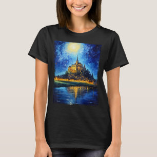 Souvenir der Stadt Le Mont Saint Michel T-Shirt