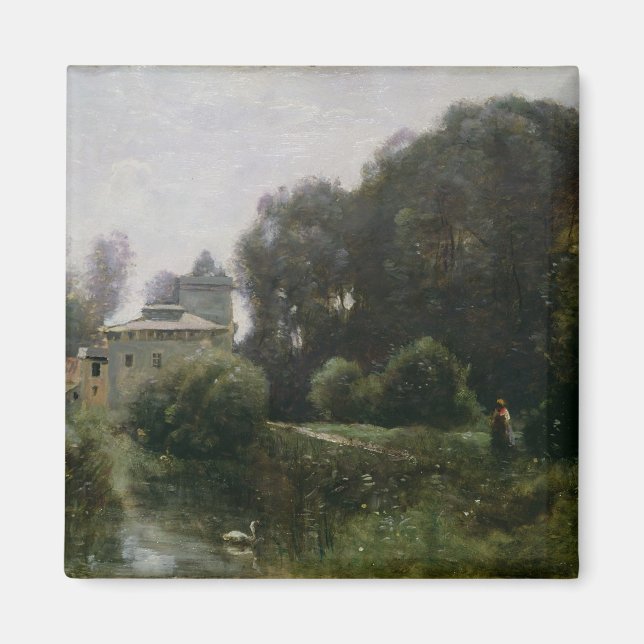 Souvenir der Villa Borghese, 1855 Magnet (Vorne)
