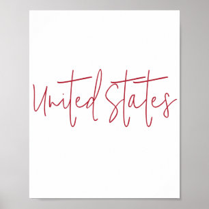Souvenir-Geschenk Vereinigte Staaten von Amerika Poster