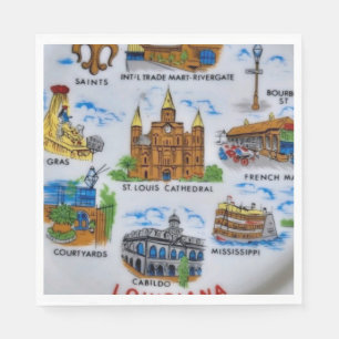 Souvenir-Papier-Servietten aus New Orleans Serviette