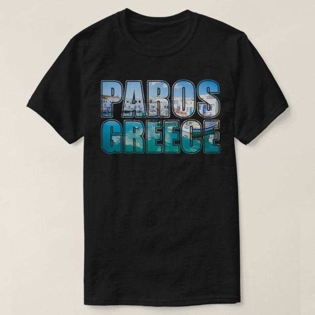 Souvenir Paros Griechenland T-Shirt (Design vorne)