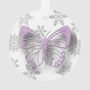 Souvenir personnel de Noël de message de papillon