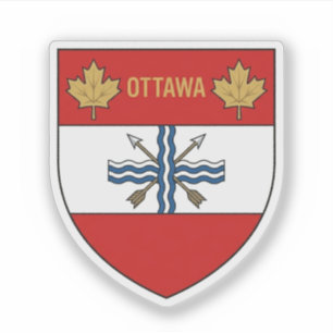 Souvenir-Schild von Ottawa, Kanada Aufkleber