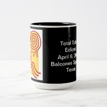Souvenir-Tasse mit schwarzem Außenbereich