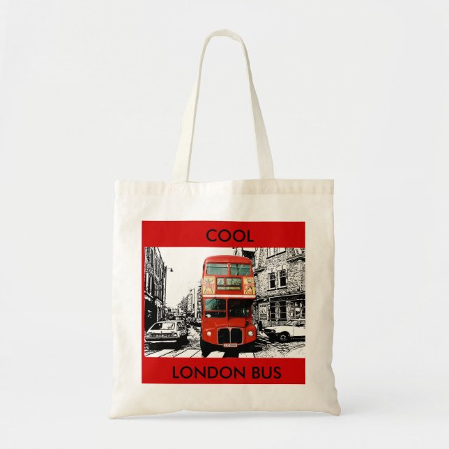 Souvenir Tote Bag aus London England Tragetasche (Vorne)