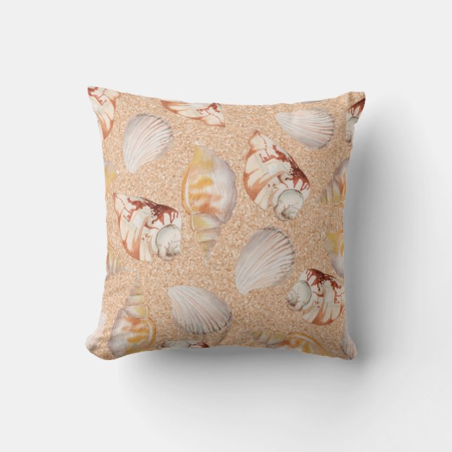 Souvenirs balnéaires Coussin extérieur 16"x16" (Recto)
