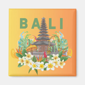 "Souvenirs captivants : Magnets de Bali artisanaux