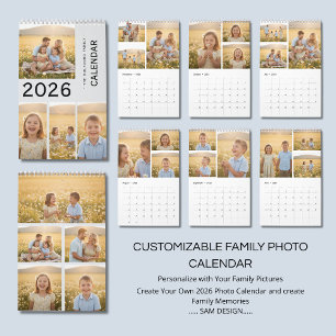 Souvenirs de famille 2026 Calendrier photo   Chéri
