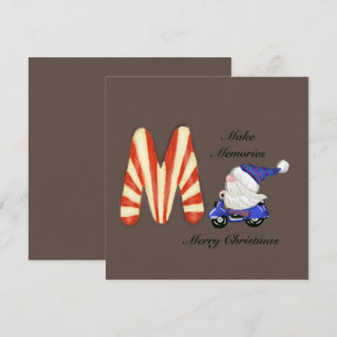 Souvenirs de Noël Moscooter Gnome Carte de bonbons