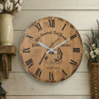 Souvenirs de Pêche Liens Véritables | Horloge de P