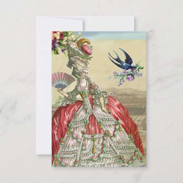Souvenirs de Versailles uAwg RSVP Karte (Vorderseite)