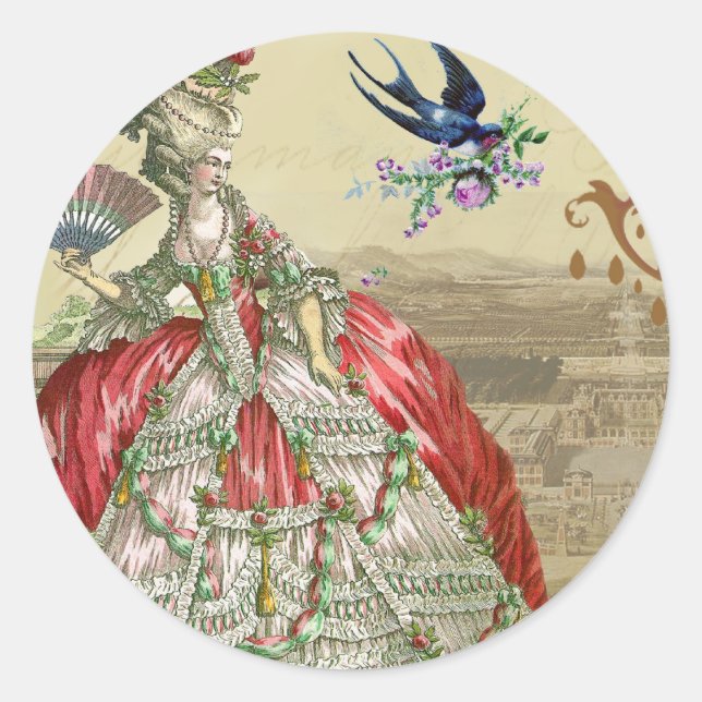 Souvenirs de Versailles Umschlag Aufkleber (Vorderseite)
