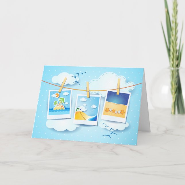 Souvenirs d'été, carte (Devant)