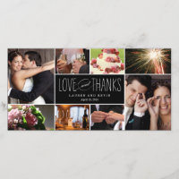 Souvenirs doux Mariage Merci Carte photo