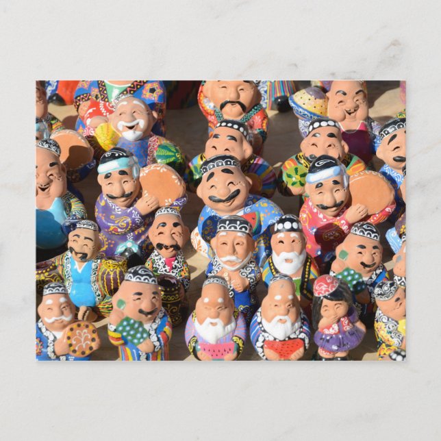 Souvenirs in Usbekistan Postkarte (Vorderseite)