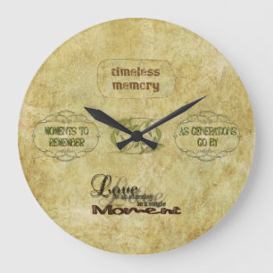 Souvenirs intemporels Horloge murale d'art Vintage