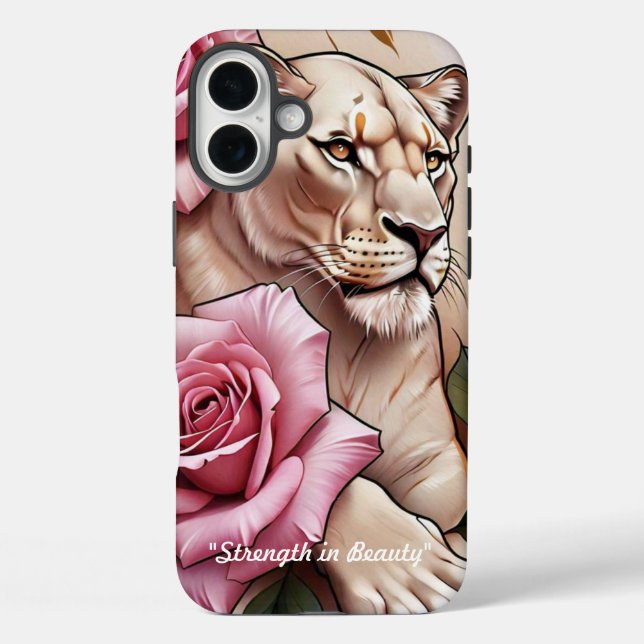 "Souverän der goldenen Rose" iPhone 16 Plus Hülle (Rückseite)