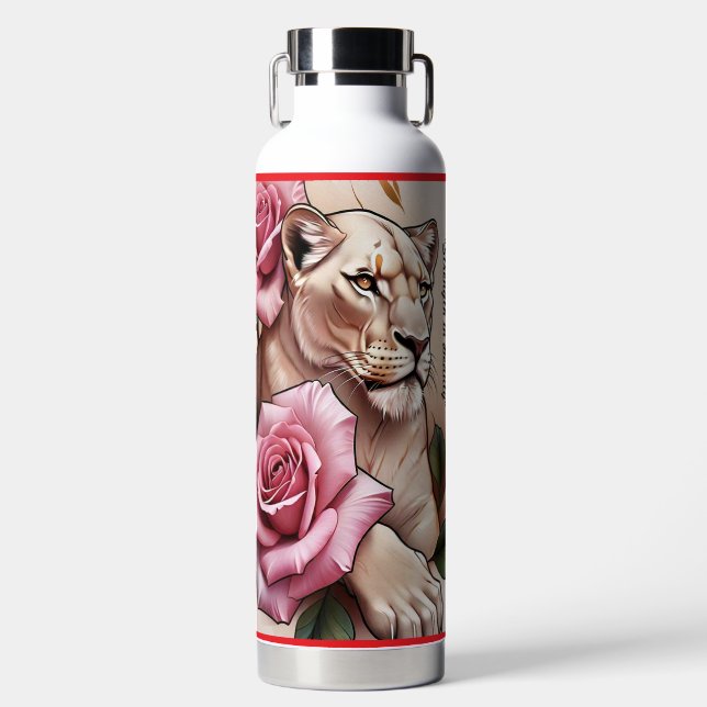 "Souverän der Rose" Trinkflasche (Vorderseite)