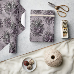 Souverän der Untoten - Gothic Floral Bandana Geschenkpapier