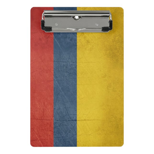 Souveräne Staatsflagge des Grunge des Landes von Mini Klemmbrett (Vorderseite)