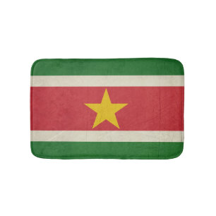 Souveräne Staatsflagge des Grunge von Surinam Badematte