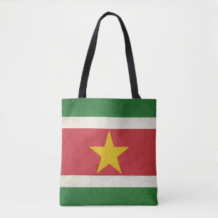 Souveräne Staatsflagge des Grunge von Surinam Tasche